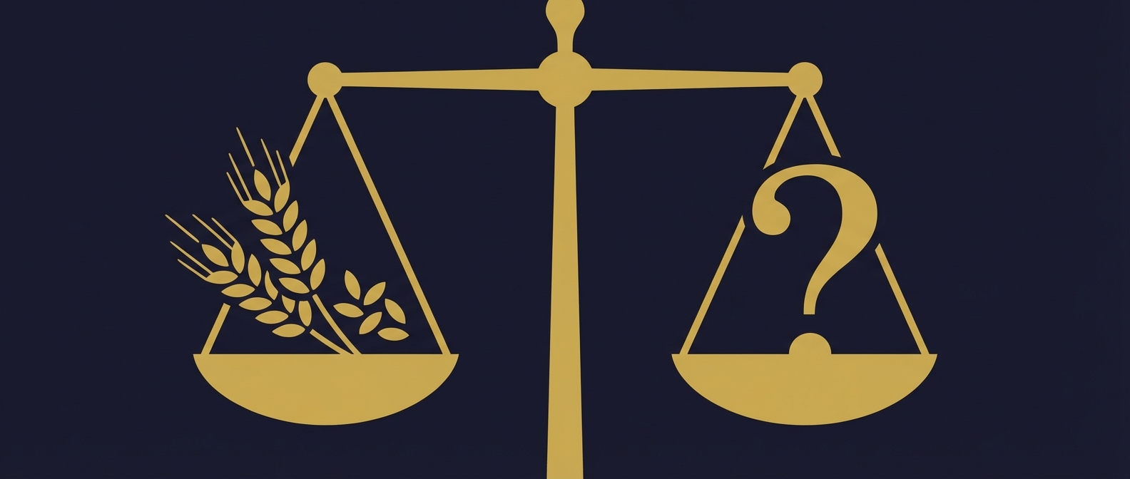 מאזני צדק עם חיטה